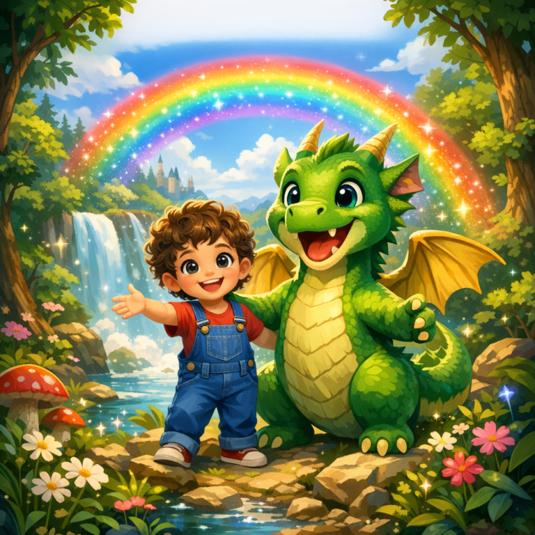 Timmy and the Playful Dragon
